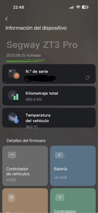 Patinete Eléctrico Segway ZT3 Pro