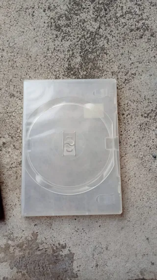 Custodie DVD trasparenti e nere circa 200 pz