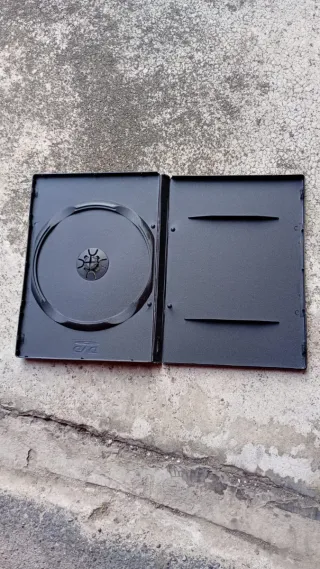 Custodie DVD trasparenti e nere circa 200 pz