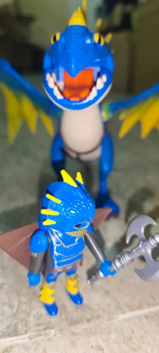 Playmobil Dragón Tormenta Azul y Jinet