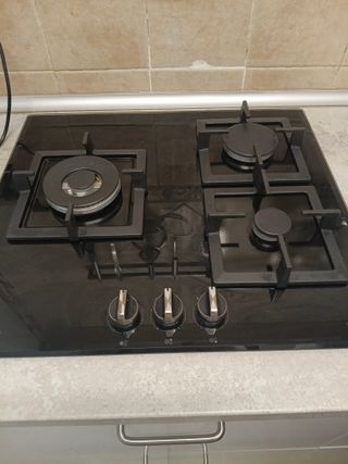 Vitrocerámica de gas negra marca Balay