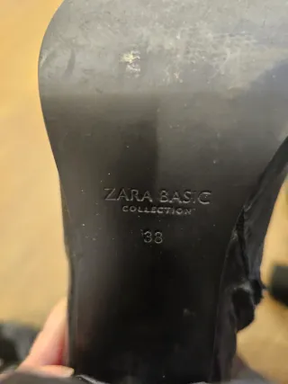 Botines de piel Zara T38