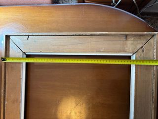 Marco rectangular dorado y beige