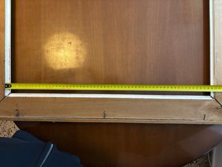 Marco rectangular dorado y beige