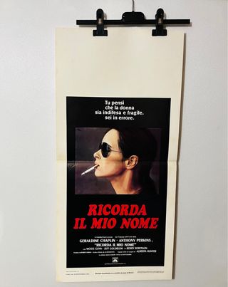 Locandina Cinema Ricorda il mio nome 33x70