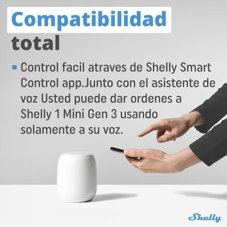 Shelly 1 Mini Gen3 – Relé Interruptor Wi-Fi, 1 Can