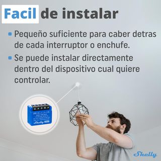 Shelly 1 Mini Gen3 – Relé Interruptor Wi-Fi, 1 Can