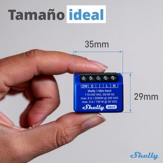 Shelly 1 Mini Gen3 – Relé Interruptor Wi-Fi, 1 Can