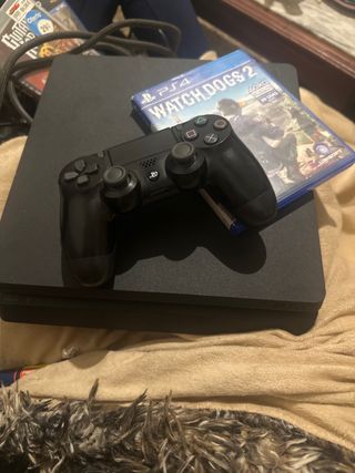 PS4 (PlayStation 4) Negra + Watch Dogs 2