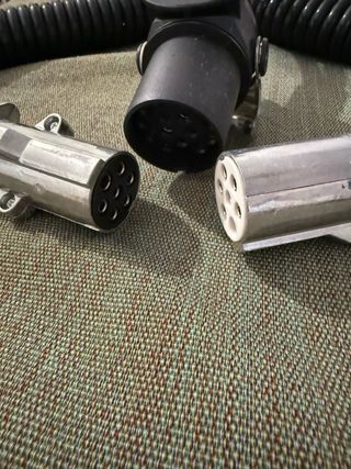 2 Cables En Espiral Negros