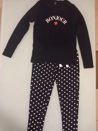 Pigiama donna cuoricini Kiabi XS  Come 14 anni