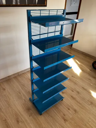 Expositor Metálico Azul