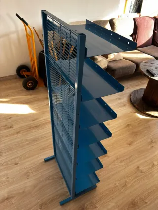 Expositor Metálico Azul