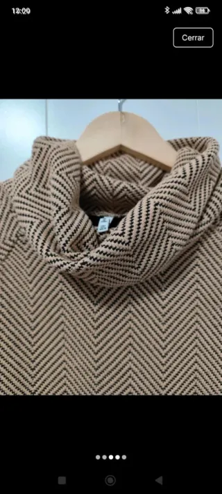 Jersey Stradivarius Talla L Chevron Marrón