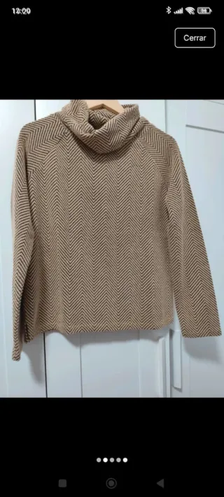 Jersey Stradivarius Talla L Chevron Marrón