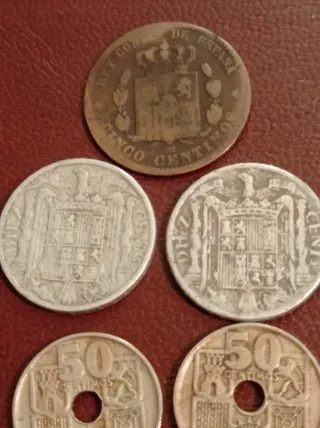 Lote monedas españolas antiguas