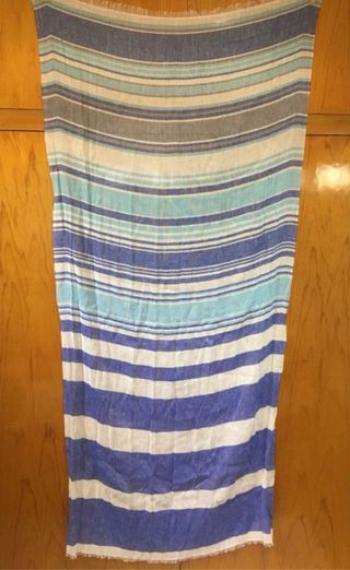 Fular Rayas Azules y Blancas