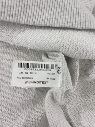 Talla M. Sudadera mujer ZARA “Marcello Velho”