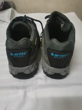 Zapatillas senderismo HI-TEC grises y azules