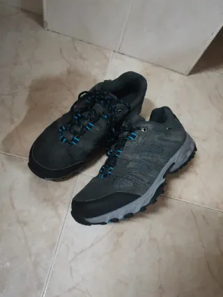 Zapatillas senderismo HI-TEC grises y azules