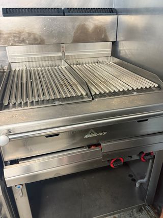 Parrilla industrial acero inoxidable