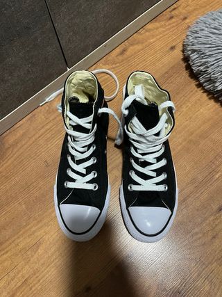 Converse Negras Plataforma