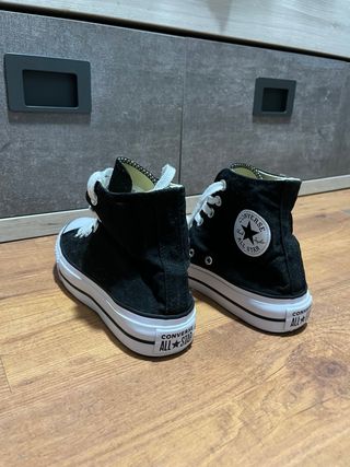 Converse Negras Plataforma