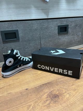 Converse Negras Plataforma