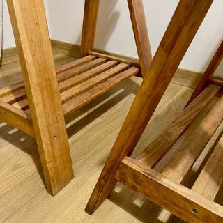 Caballetes de madera para mesa (2 unidades)