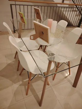 Mesa de comedor  cristal