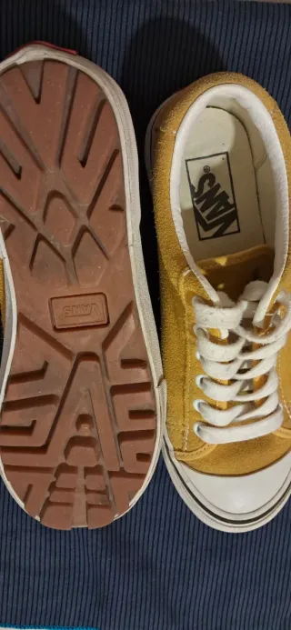 Zapatillas Vans Amarillas Poco Usadas