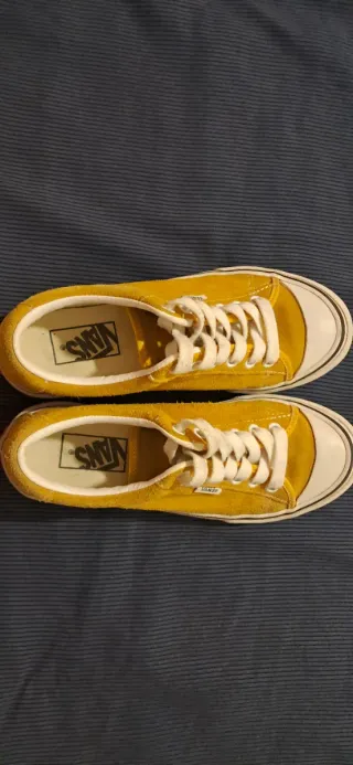 Zapatillas Vans Amarillas Poco Usadas