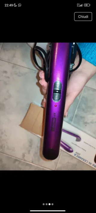 Piastra per capelli in ceramica 20W