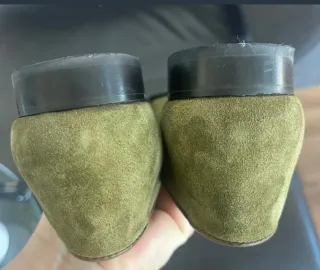 Mocasines serraje verde BLUE VELVET talla 39.5