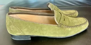 Mocasines serraje verde BLUE VELVET talla 39.5