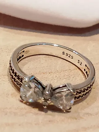 Anillo Lazo Cristal Talla 52