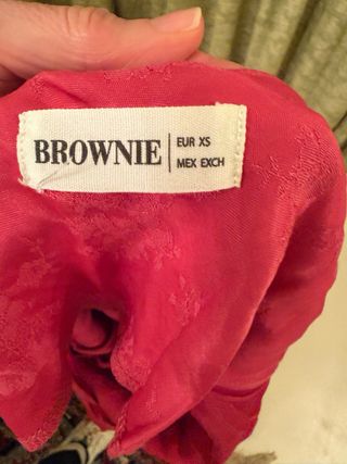 Vestido largo rojo Brownie