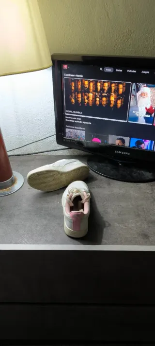 Tenis Puma Blanco/Rosa Talla 35