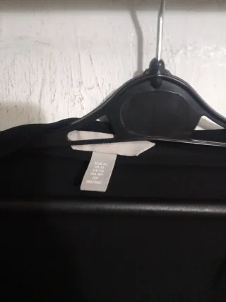 Vestido negro largo elástico