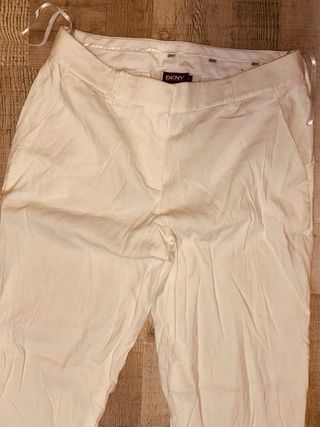 PANTALONES DE MARCA DKNY - ORIGINALES - BLANCOS