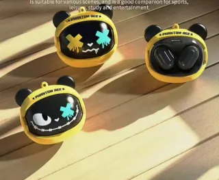 Auriculares Inalámbricos Bluetooth Negro/Amarillo