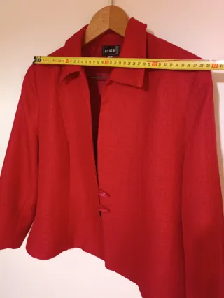 Elegante Traje Chaqueta y Falda Faruk T.44 Rojo