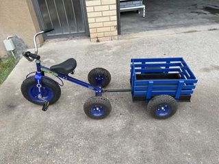TRICICLO MATALICO CON REMOLQUE