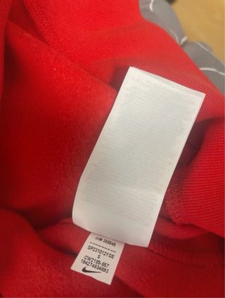 Sudadera Nike Roja Talla S