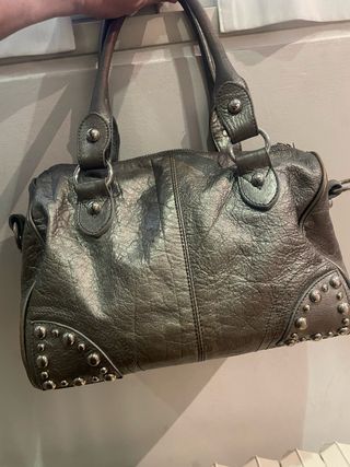 Borsa donna effetto metallizzato
