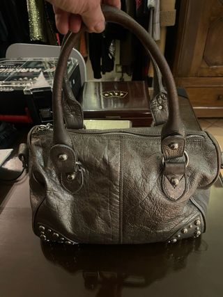 Borsa donna effetto metallizzato