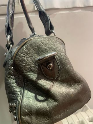 Borsa donna effetto metallizzato