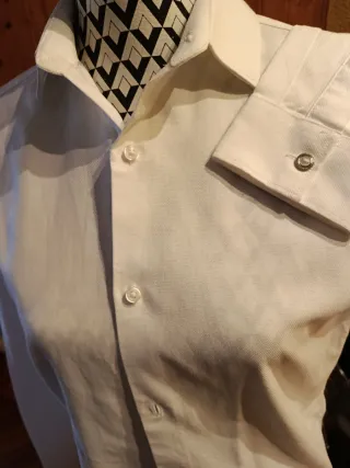 Camisa de vestir blanca Zara hombre