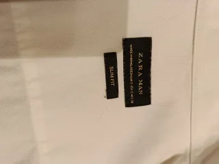 Camisa de vestir blanca Zara hombre