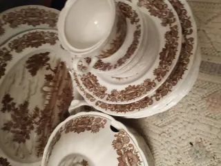 Vajilla Porcelana Pontesa Blanca. 41 piezas